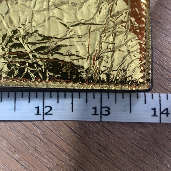 Fendi Envelope gold leather clutch - Picture 2 of 11